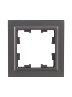 Рамка 1-м BRITE РУ-1-БрС сталь IEK BR-M12-K46