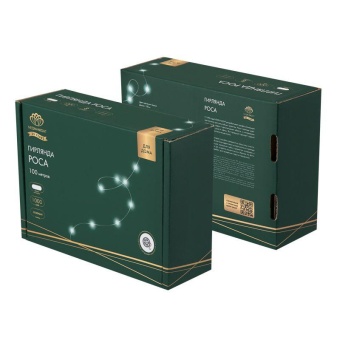 Гирлянда светодиодная Роса с контроллером 100м 1000 LED бел. IP20 230В зел. провод Neon-Night 303-295