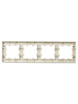 Рамка 4-м BRITE РУ-4-Бр беж. рифленый IEK BR-M42-51-K10