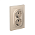 Розетка 2-м. AtlasDesign 16А с заземл. со шторками в сборе песочн. SE ATN001226