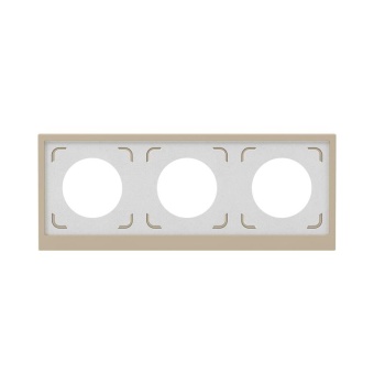 Рамка 3-м KANT IP44 ванильн. марципан DKC 7015946