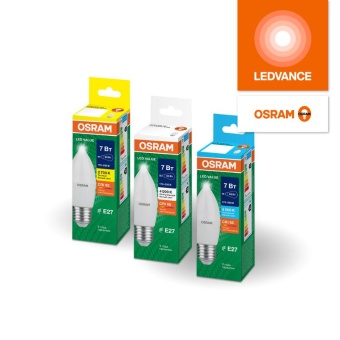 Лампа светодиодная LED G4 Value LVCLB75 10W/965 CRI95 10Вт 6500К 1000лм свеча матов. E27 170-250В OSRAM 4058075579590