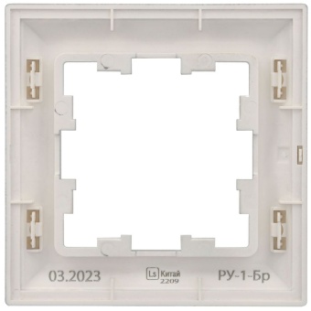 Рамка 1-м BRITE РУ-1-Бр алюм./алюм. IEK BR-M12-12-K47
