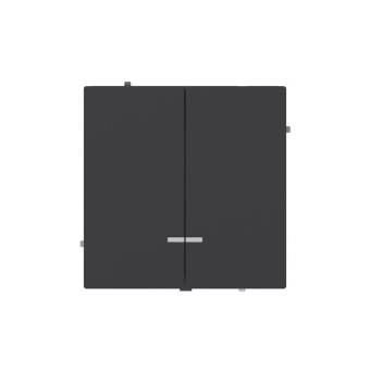 Выключатель 2-кл. KANT с подсветкой черн. уголь DKC 7012134