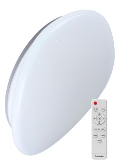 Светильник светодиодный PREMIUM STONE 75Вт 230В 3000-6500К 6000лм IP40 528х104мм настенно-потолочный управляемый с пультом ДУ КОСМОС KSSton75W
