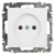 Розетка 1-м СП Accent 6-201-01 16А IP20 250В 2Р AL/CU бел. Intro Б0063653