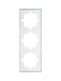 Рамка 3-мест. горизонт. ZIMA бел. LEZARD 704-0200-148