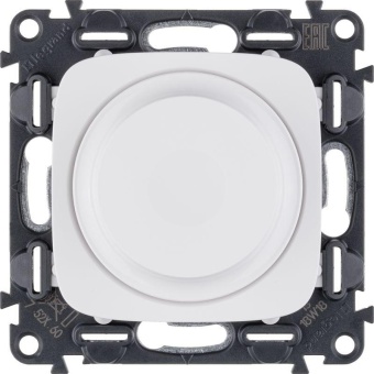 Механизм светорегулятора Valena Allure 300Вт универс. с поворотн. ручкой без нейтрали с лицев. панелью белый Leg 752760