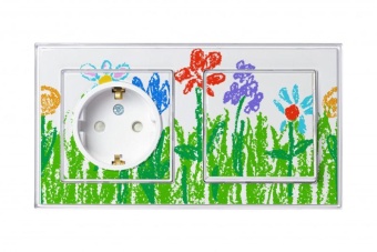 Розетка 1-м СП AtlasDesign Art 16А IP20 с заземл. защ. шторки механизм бел. SE ATN200145