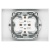 Розетка 2-м СП Accent 6-205-01 16А IP20 250В 2P+E Schuko AL/CU бел. Intro Б0063485