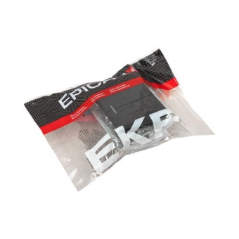 Выключатель 2-кл. СП Эпика с подсветкой механизм черн. EKF UP1-SWB-24