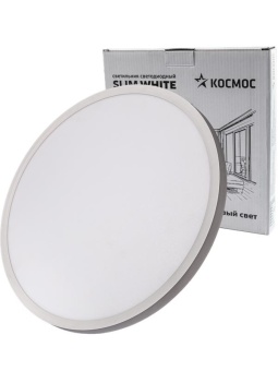 Светильник светодиодный SLIM WHITE 48Вт 4500К IP40 3480лм 230В 500х25мм КОСМОС KSlim48w_W4500K