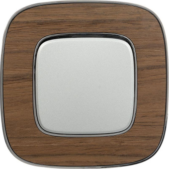 Выключатель 1-кл. СП Valena Allure 10А IP20 250В 10AX с лиц. панелью безвинт. зажимы механизм алюм. Leg 752901