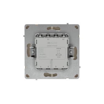 Переключатель 2-кл. KANT с подсветкой ванильн. марципан DKC 7015144