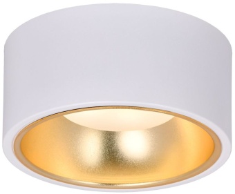 Светильник 4017 накладной потолочный под лампу GX53 бел./золото IEK LT-UPB0-4017-GX53-1-K55