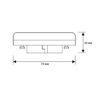 Лампа светодиодная LED8-GX53/845/GX53 8Вт таблетка матовая 4500К бел. GX53 150-265В Camelion 13473