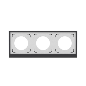 Рамка 3-м KANT IP44 черн. уголь DKC 7012946