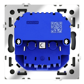 Розетка 1-м СП S70 16А с USB A+A с заземл. защ. шторки механизм графит Voltum VLS040407