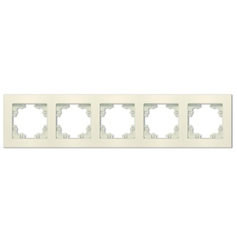 Рамка 5-м Афина универс. сл. кость (ivory) Universal A1042-I