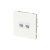Розетка компьютерная 2-м KANT RJ45 кат.6A без шторки бел. магнолия DKC 7000674