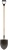 Лопата штыковая 210х385х1440мм деревянный черенок; рельсовая сталь FIT 77193