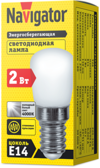 Лампа светодиодная 71 286 NLL-T26-230-4K-E14 2Вт цилиндр 4000К нейтр. бел. E14 110лм 220-240В Navigator 71286