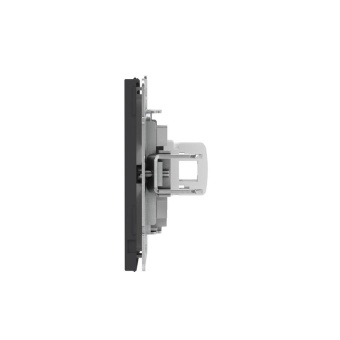 Розетка компьютерная 1-м KANT RJ45 кат.5E без шторки черн. уголь DKC 7012663