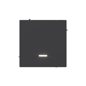 Выключатель 1-кл. KANT с подсветкой черн. уголь DKC 7012133