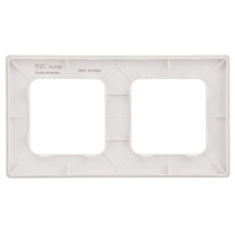 Рамка 2-м СП FLITE РУ-2-К-ФлБ бел. IEK FI-M22-32-20-K01