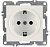 Розетка 1-м СП LAVIN/KAREN 16А IP20 с заземл. механизм бел. ARVIA 50 01 1000 217