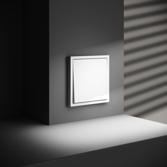 Переключатель проходной 1-кл. СП S70 10А механизм бел. матов. Voltum VLS010302