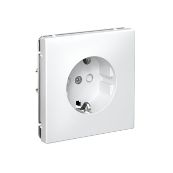 Розетка ArtGallery 16А с заземл. со шторками быстрозажим. клем. механизм бел. SE GAL000145S