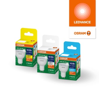 Лампа светодиодная LED G4 Value LVPAR1650 5W/965 CRI95 5Вт 6500К 500лм рефлектор прозр. GU10 170-250В OSRAM 4630557647999