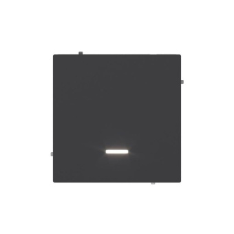 Переключатель 1-кл. KANT с подсветкой черн. уголь DKC 7012143