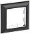 Рамка 1-м BRITE РУ-1-Бр хром/черн. IEK BR-M12-12-2-K23