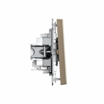 Выключатель 2-кл. ArtGallery 10AX быстрозажим. клем. механизм шампань SE GAL000551S