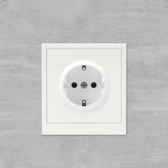 Розетка силовая KANT 2P+E без шторки бел. магнолия DKC 7000033