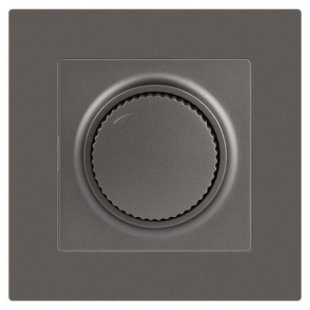 Светорегулятор поворотный СП Accent 6-401-09 600Вт 230В IP20 титан Intro Б0063685