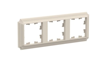 Рамка 3-м AtlasDesign Antique универс. беж. SE ATN100203
