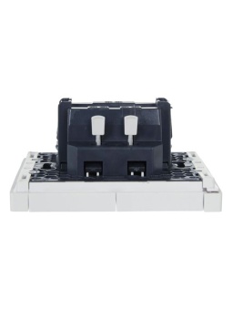 Выключатель 2-кл. СП FORTE&PIANO 10А FP206 с индикацией бел. IEK FP-V20-1-10-1-K01