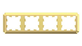 Рамка 4-м AtlasDesign Antique универс. зол. SE ATN101604
