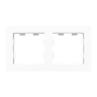 Рамка 2-м Эпика пластик бел. EKF UP1-FPW-02