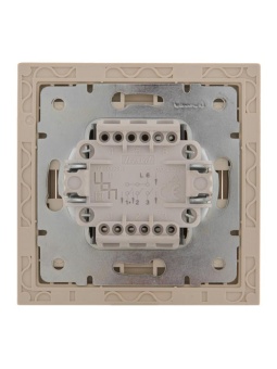 Выключатель 3-кл. СП Rain IP20 крем. LEZARD 703-0303-109