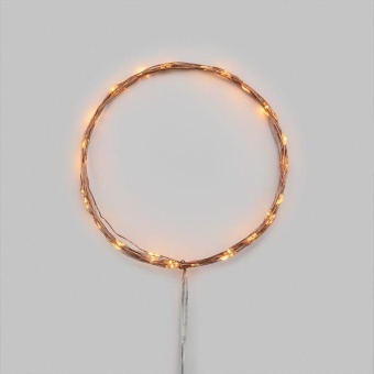 Гирлянда светодиодная "Роса" 5м 50 LED янтар. IP20 2хАА (в комплект не входят) Neon-Night 302-068