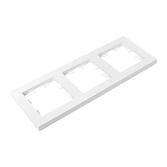 Рамка 3-м Эпика пластик бел. EKF UP1-FPW-03