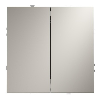 Переключатель перекрестный 2-кл. СП S70 10А механизм кашемир Voltum VLS020503