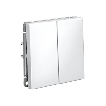 Переключатель 2-кл. ArtGallery 10AX быстрозажим. клем. механизм бел. SE GAL000165S