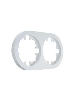 Рамка 2-м OSEN горизонт. круглая бел. LEZARD 744-0200-147