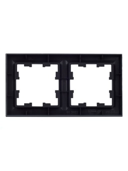 Рамка 2-м BRITE РУ-2-БрГ графит IEK BR-M22-K53