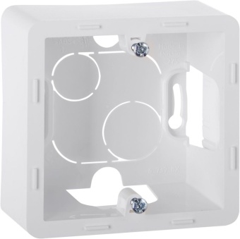 Коробка 1-м ОП Inspiria бел. IEK 673980